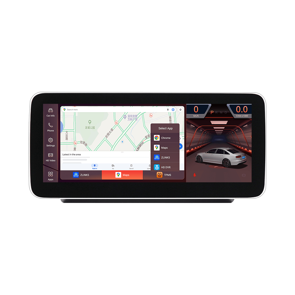 Mercedes-Benz C-Klasse og Vito – 12,5" Radio med Wireless Apple CarPlay & Android Auto interface showcasing navigation.