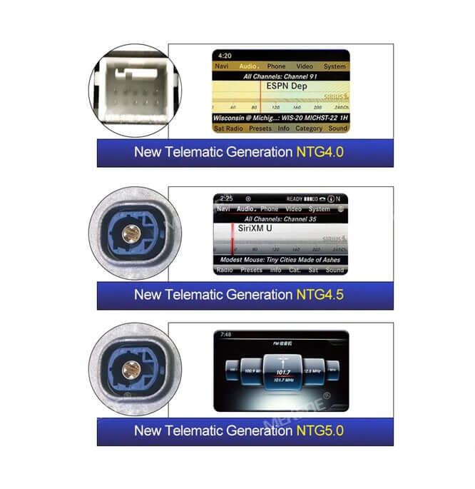 Mercedes-Benz E-klasse Coupé - 10,25" radio met Apple CarPlay en Android Auto, generatie NTG4.0, NTG4.5, NTG5.0 displays
