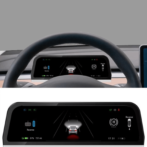 Tesla Model 3/Y - 9,6" Speedometer m. Apple Carplay og Android Auto – Bilmedie.dk