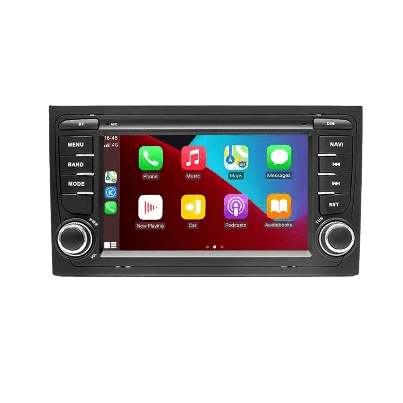 Audi A4 00-08 - 7" radio met Apple CarPlay en Android Auto (design 1) – Carmediaeurope.com