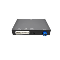 Modul til CarPlay og Android Auto på original Porsche-skærm med tilslutningsmuligheder.